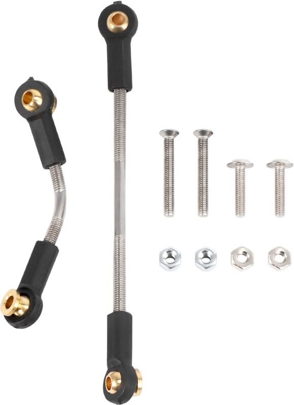 Tlily - 1 Satz Rc Auto Lenkung Zug Stange Upgrade Teil Metall Lenk Langlebig für B1 B14 B24 C14 C24 1/16