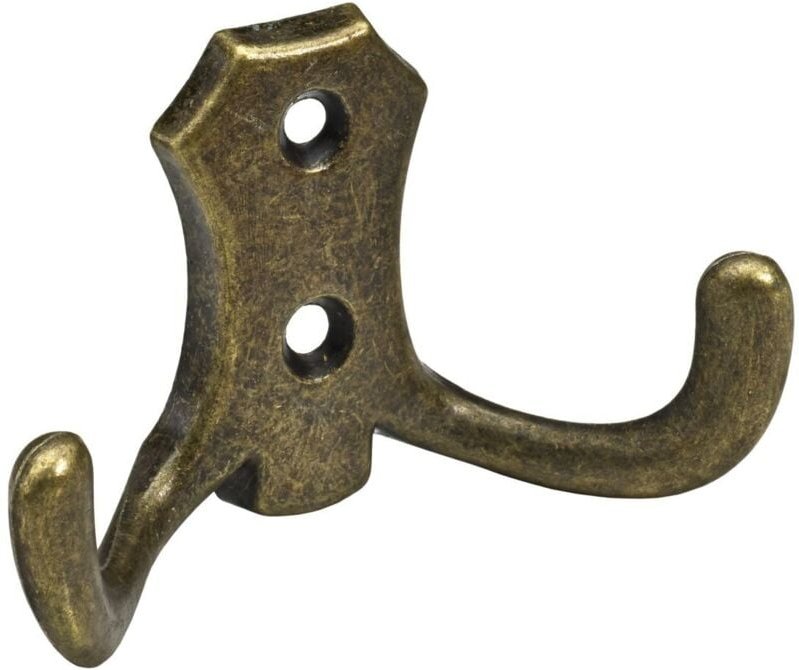 Hettich - Mantelhaken 4,7 x 7,7 x 3,0 cm Zinkdruckguss brüniert - 1 Stück Möbelbeschläge
