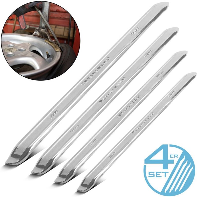 Stahlwerk - Hebeleisen 4er Set 500 600 700 800 mm Montageeisen Reifeneisen