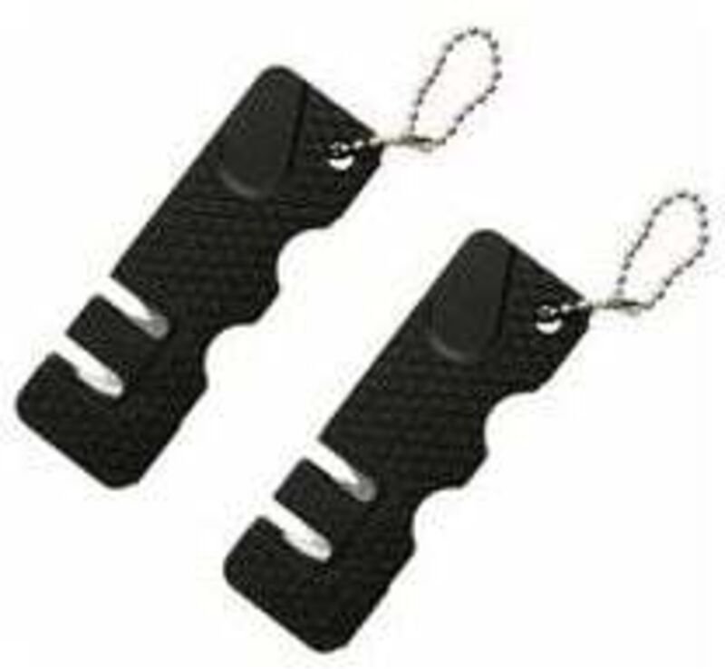 2 Stück Mini-Messerschärfstein, Messerschärfer, Outdoor-Werkzeuge, Küche, multifunktionaler tragbarer Mini-Schleifstein ...