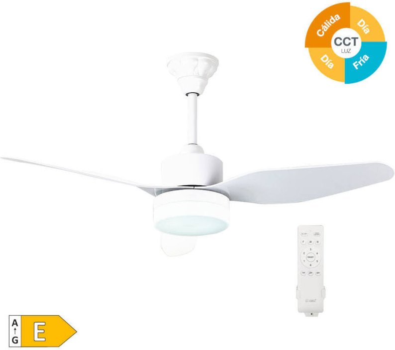 Deckenventilator 46' cct 3 Flügel Weiß