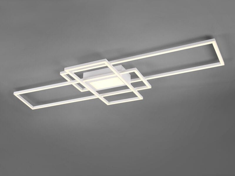 Thumbnail - Trio Lighting - Große led Deckenleuchte irvine mit Farbwechsel 105x42cm in Weiß matt