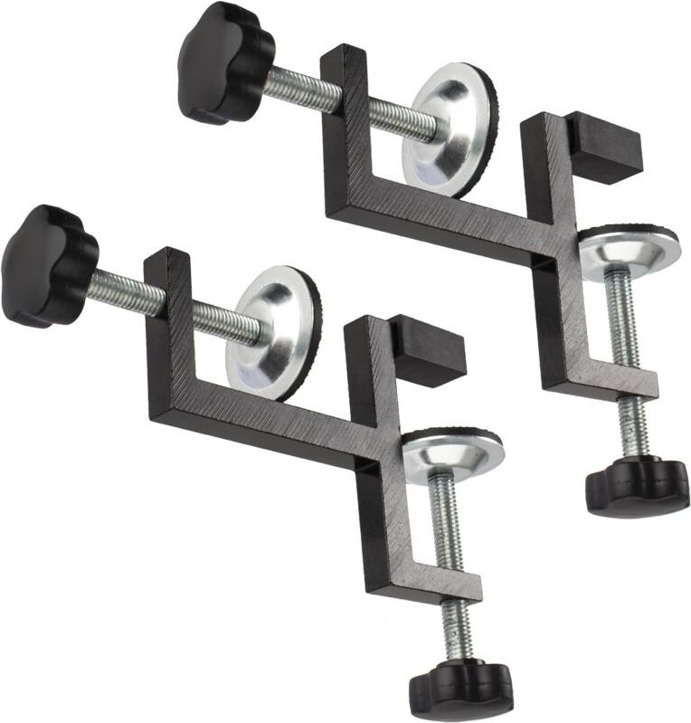 Set mit 2 Y-Klemmen zum Spannen von Holz, Heimwerker-Tischklemmen, Aluminium-Kohlenstoffstahl, für robuste Anwendungen w...