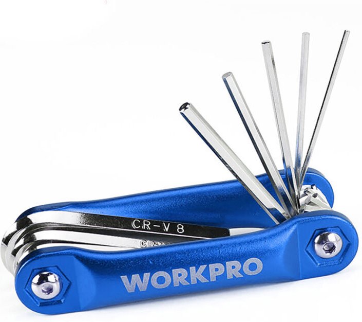 Thumbnail - Satz de klappbare Sechskantschlüssel de 17 Stück SAE/metrisch, Satz de klappbare Torxschlüssel de 8 Stück T8-T40 Abdecku...