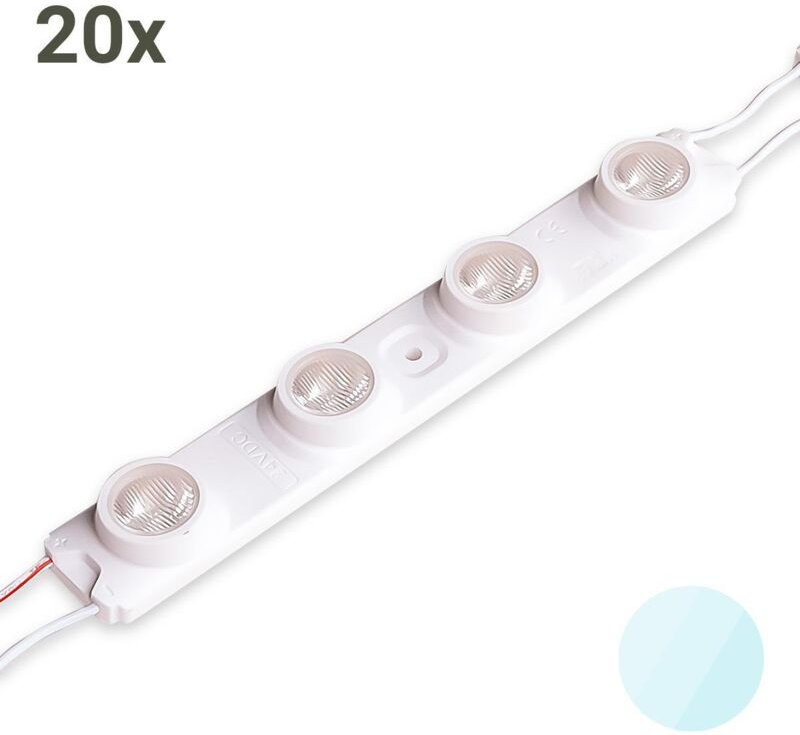 LED Kantenmodul 6500K 6W 32°x14° 24V IP66 (20 Stück VPE)