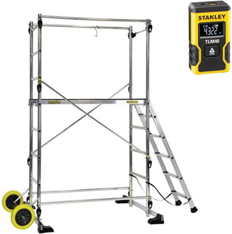 Gartengerüst - Plattformlänge 1.30m + Laser - 209700-LASER