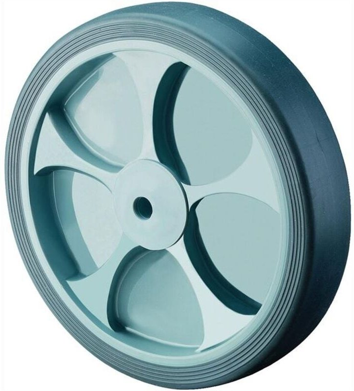 BS Rollen Ersatzrad Gummi grau Rollenlager Ø 80 mm 100 kg - B44.081
