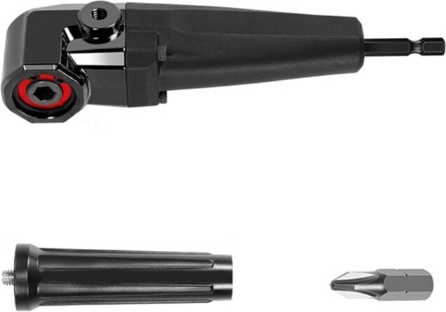 90° Winkelverlängerungs-Bohradapter - Schwarz