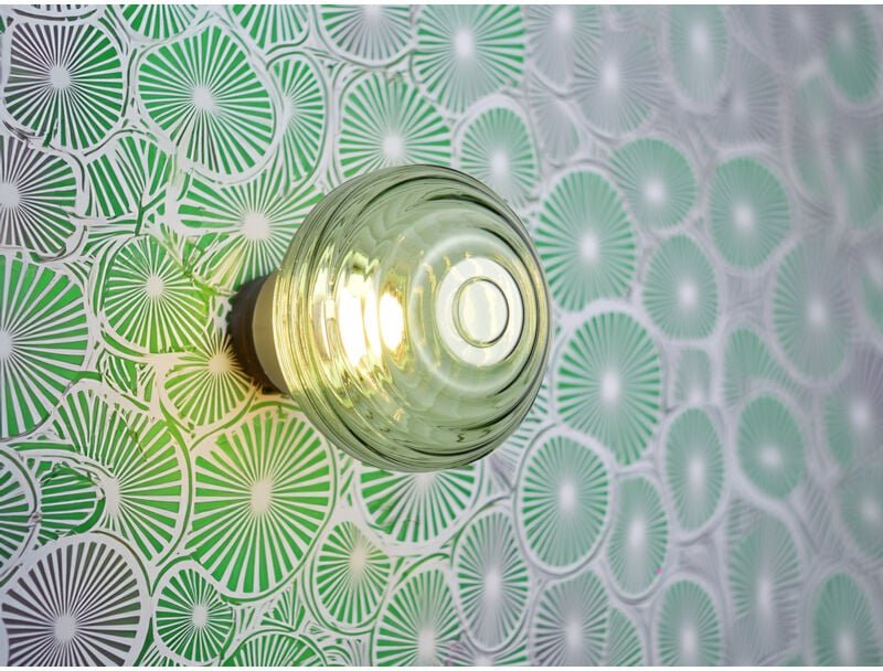 Thumbnail - Akku Wandleuchte earl mit Glasschirm Grün dimmbar, ø 15,5cm
