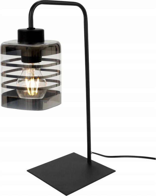 LED-Spiralglas-Nachttischlampe