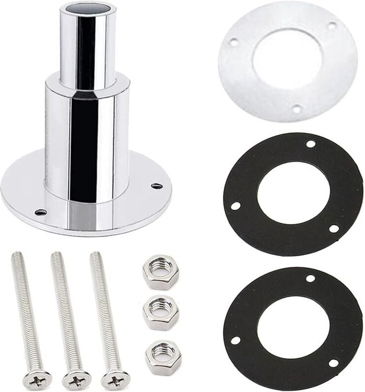 Thumbnail - Ahlsen - Bootsrumpf-Durchgangsverschraubung, Marine-Kraftstoffentlüftung, 24-mm-Universal-Edelstahl-Abgassystem durch Ru...