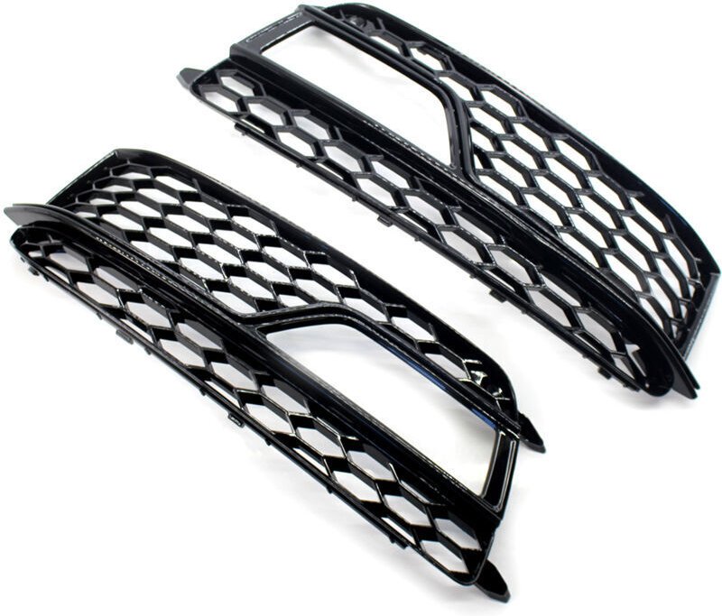 Vtizikl Grilles de pare-chocs avant gauche/droite et garniture de protection pour phares antibrouillard de remplacement ...