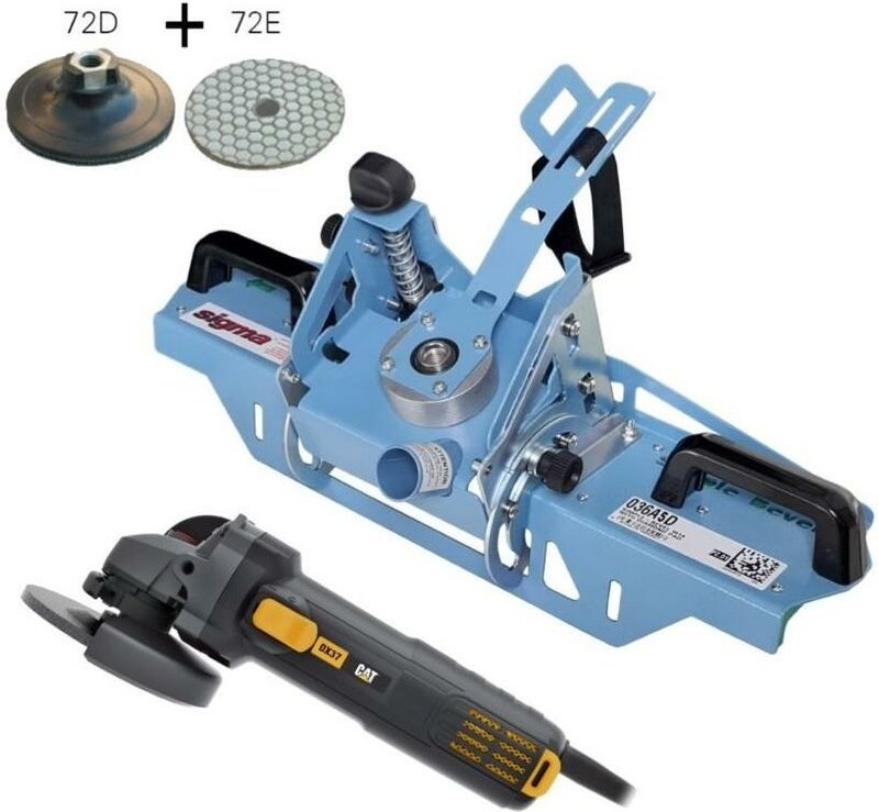 Sigma - fliesenbearbeitung simple bevel 36A5D + winkelschleifer cat DX37