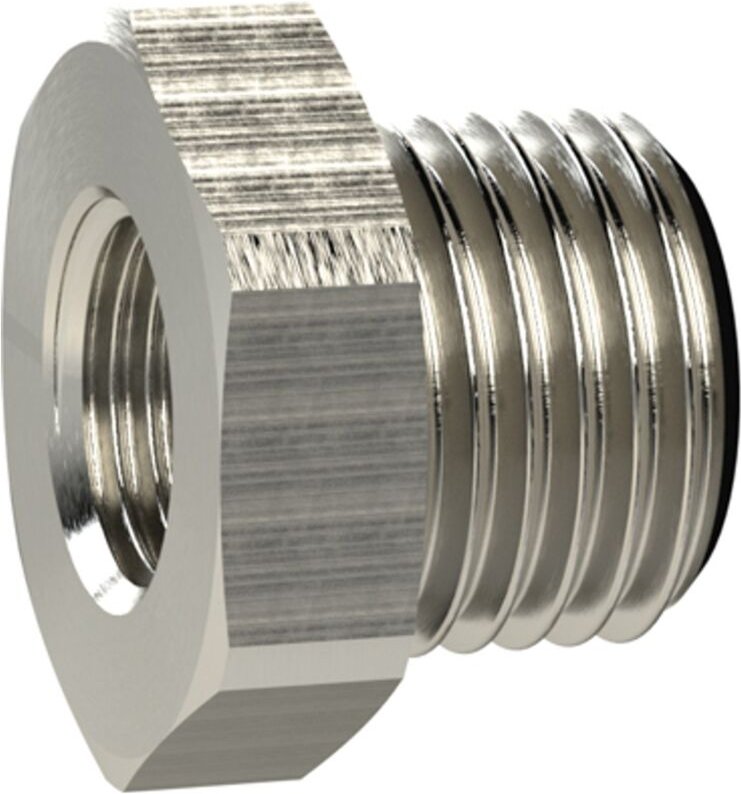 Riegler Reduziernippel kurz, G 2 a., G 1 1/4 i., SW 70, Messing vern.