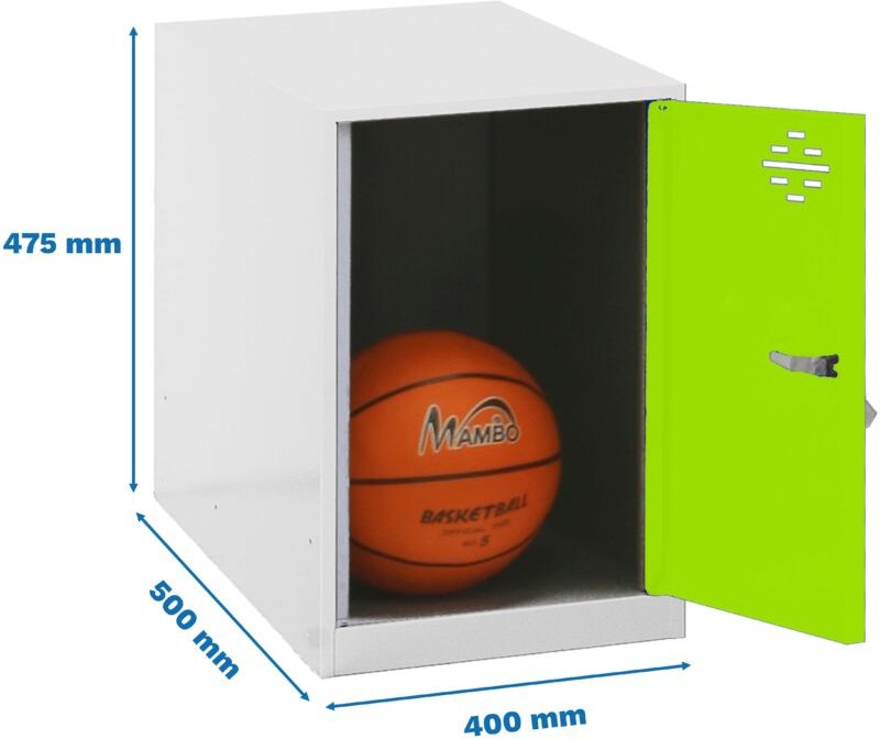 Simonrack Simonlocker Dism Mini weiß grün 475x400x500 mm