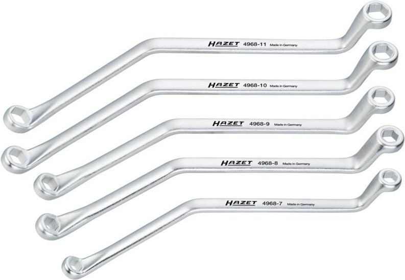 Bremsen Entlüftungsschlüssel Satz, Außen-Sechskant Profil, 7 - 11, Anzahl Werkzeuge: 5 - Hazet