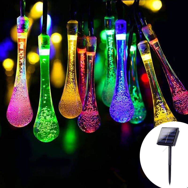 Solar Lichterkette 30 LEDs Sdlogal Außen- und Innenbereich 6.5 m 8 Modes IP65 Wasserdicht Gartenlaube Buntes Licht - Meh...