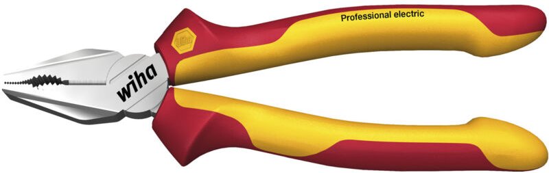 Wiha Kombizange Professional electric mit DynamicJoint® und OptiGrip mit extra langer Schneide 200 mm, 8' (26711)