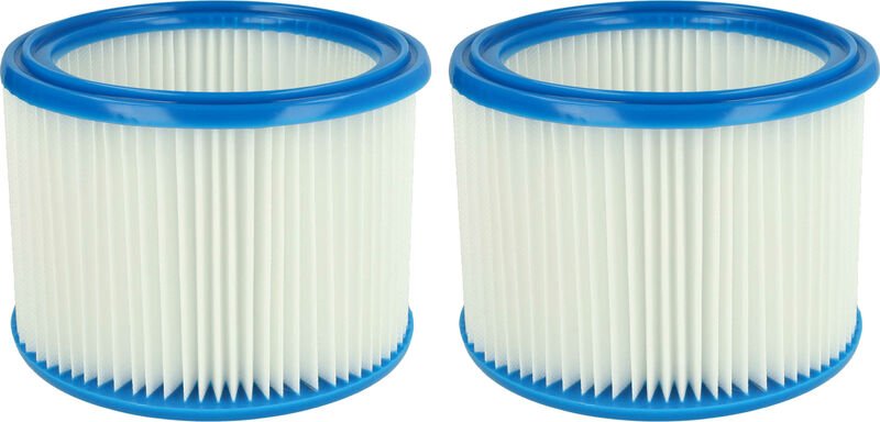 Filterset 2x Faltenfilter kompatibel mit Nilfisk / Alto / Wap Multi 20, 30 Nass- und Trockensauger - Filter, Patronenfil...