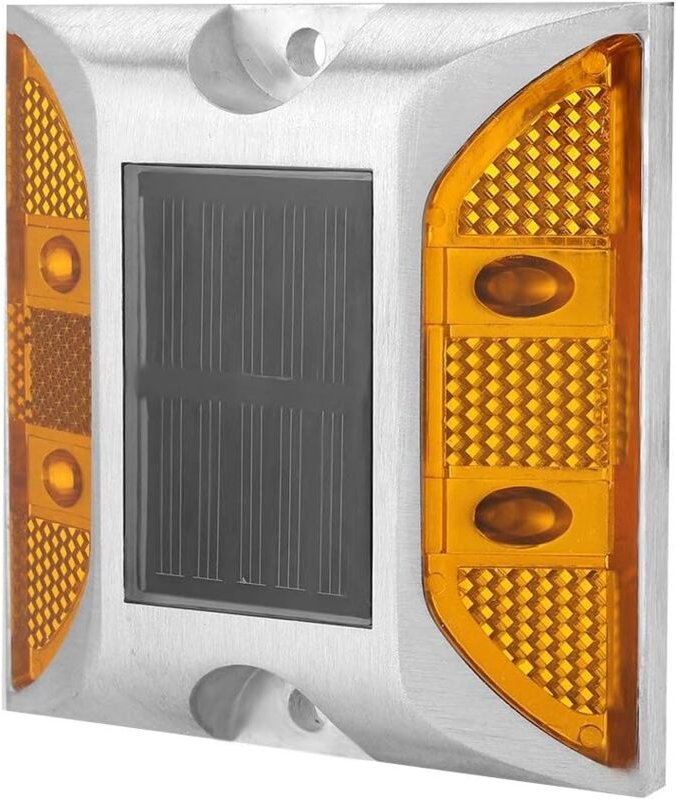 Thumbnail - Ej.life - Lampe Solaire Extérieure, Marqueur de Chaussée Lumière Décorative Imperméable de Goujon de Route de Lumières D...