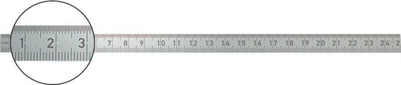 Stahlmassstab 500x30 mm rostfr. - Format