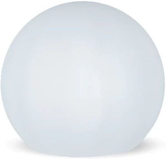 Licht-erlebnisse - Kugelleuchte außen E27 IP65 warmweißes Licht 2700 k 600 lm b: 30 cm 26,5 cm Weiß rund Kugellampe