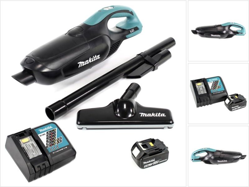Dcl 182 RT1 b Akku Staubsauger 18 v Schwarz + 1x Akku 5,0 Ah + Ladegerät - Makita