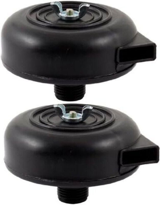 2 stücke Luft Kompressor Filter Auspuff Stille Gewinde Schwarz 20mm