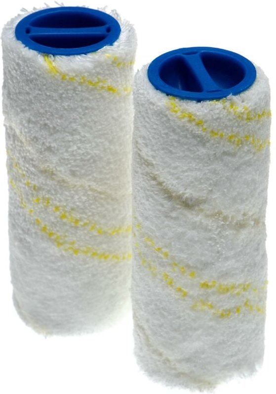 2x Mikrofaser Bürstenwalzenset kompatibel mit Kärcher ewm 2, 2 Premium Hartbodenreiniger - Doppelpack - Vhbw