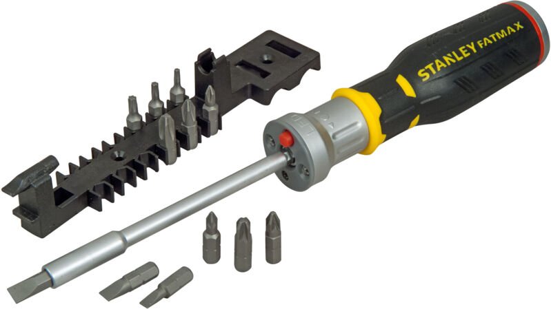 Stanley Bitschraubendreher-Set FatMax mit LED-Leuchte und 12 Bits