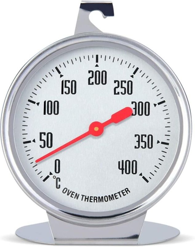 Dolaso - Ofenthermometer 0-400 ℃, Edelstahl-Sofortablese-Zifferblattthermometer Küchenofen-Temperaturanzeige für Elektro...