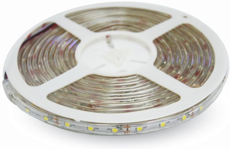 Streifen led SMD3528 3,2W/m 5m 60 LED/m Grün 12V IP65 8mm - V-tac