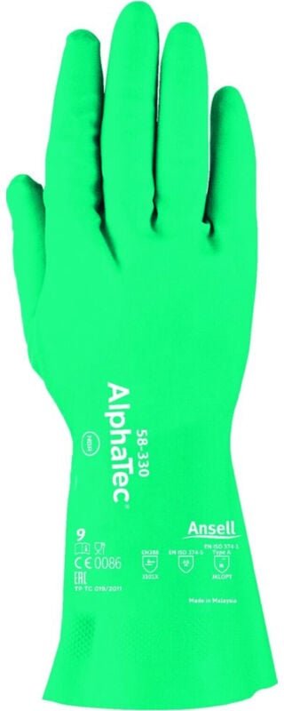 Thumbnail - FP - Ansell Handschuh AlphaTec 58-330, Nitril, grün, Gr. 11 12 Stk