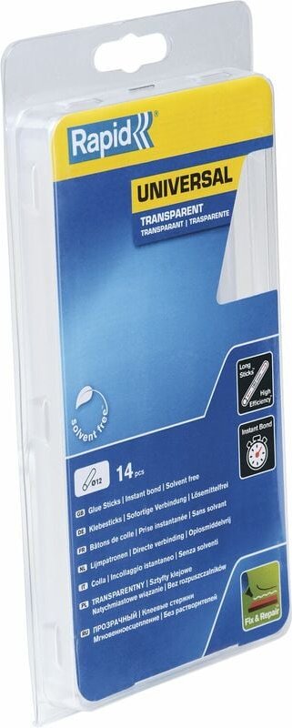 RAPID Klebesticks transparent 12 x 190 mm (14 Stück)