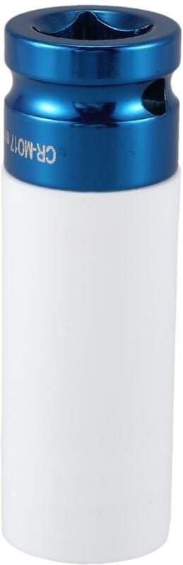 Alufelgen-Steckschlüsselsatz, 1/2 Zoll Antrieb, 17 mm, dünnwandig, tief, Schlagnuss, blau