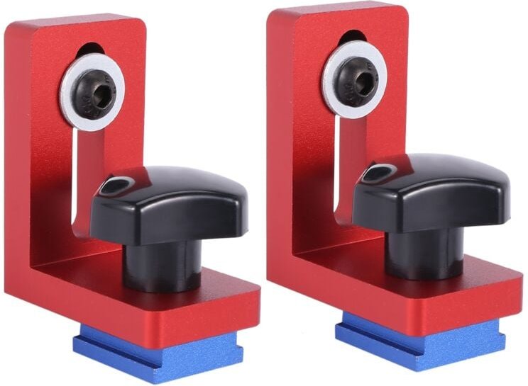 Set mit 2 T-Schienen Gleit Halterungen für Aluminium Profil Holzbearbeitungs Werkzeuge, T-Schienen Nicht Enthalten
