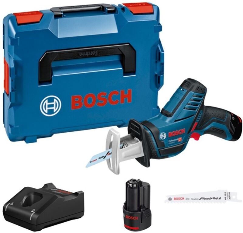 Bosch Akku-Säbelsäge gsa 12V-14 Professional 2x 3,0 Ah Akkus + Lader in l-boxx