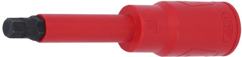 1/2' Bit-Stecknuss mit Schutzisolierung für Innensechskant-Schrauben, lang, 4mm