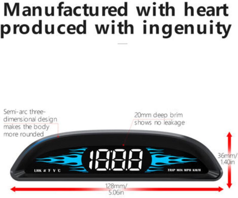 Neuer OBD-Tachometer, B2-Head-up-Display, Multifunktions-Diagnosescanner, sicheres Fahren