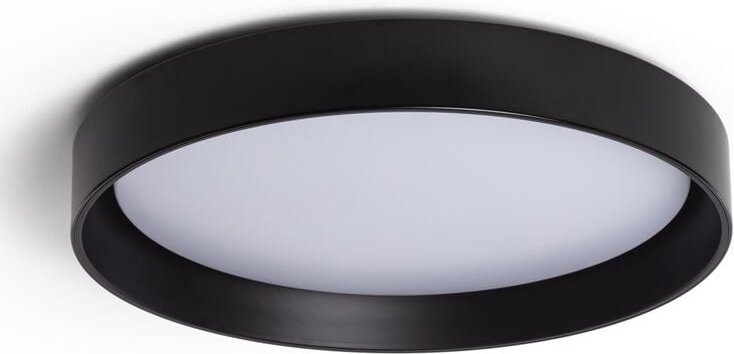 Efectoled - LED-Deckenleuchte 30W Rund Metall Ø550mm cct Wählbar Big Broadway Schwarz