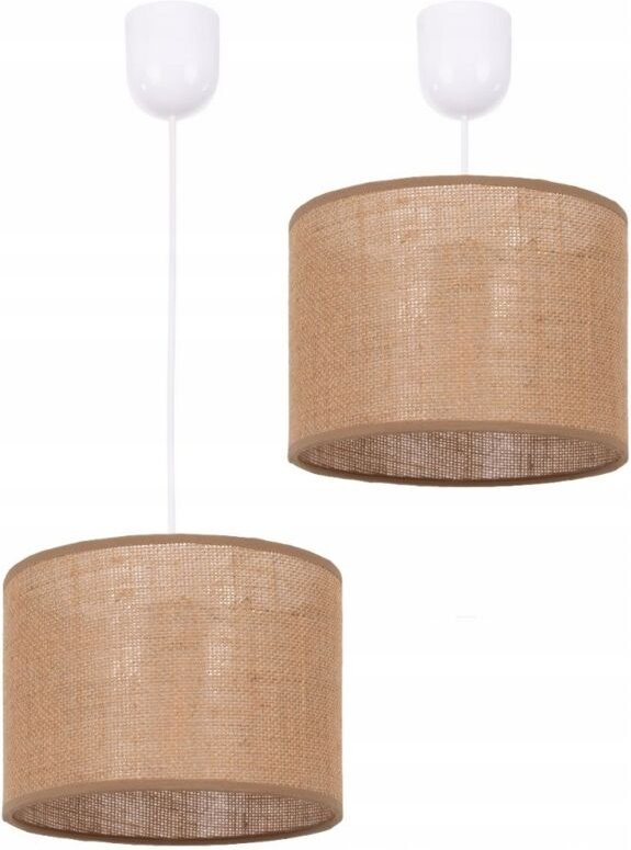 Deckenlampe, Boho-Lampenschirm aus Jute