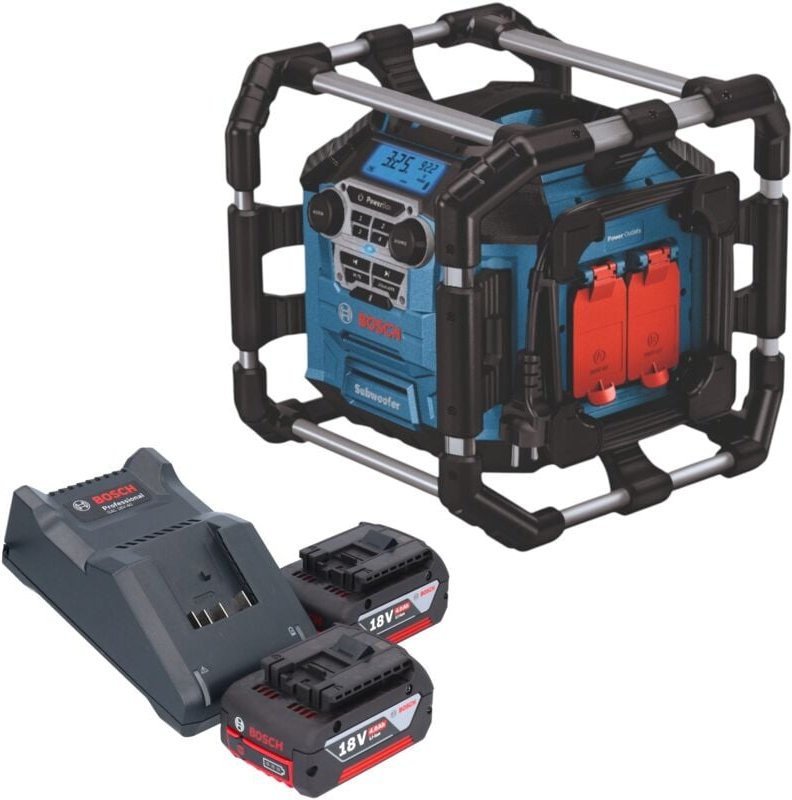 Thumbnail - Bosch GPB 18V-5 C Professional Akku Radio 18 V Bluetooth + 2x Akku 4,0 Ah + Ladegerät
