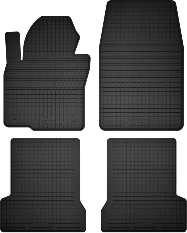 Gummifußmatten, 4er-Set, universell passend für: Fiat 500X FL Crossover (ab 2018)