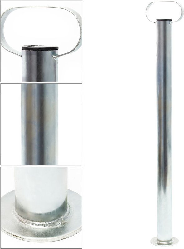 Thumbnail - Wiltec - Stützen für Anhänger 700 mm ø 48 mm Anhängerstützen mit Handgriff Abstellstützen Stützfuß