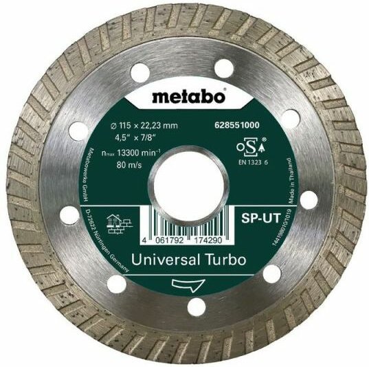 Metabo - Diamanttrennscheibe 115x22,23mm, sp-ut, Universal Turbo sp (628551000)