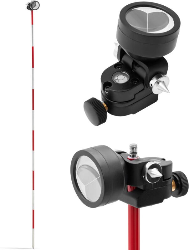 Steinberg Systems - Miniprisma mit Prismenstab ø 3,5 cm silberbeschichtet für Totalstation Libelle