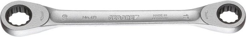 Gedore - Doppel-Ringratschenschlüssel 10x11mm, 4 r 10X11, 2306743
