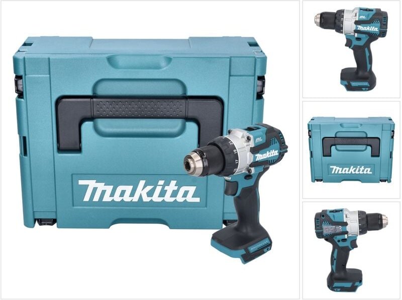 Dhp 489 zj Akku Schlagbohrschrauber 18 v 73 Nm Brushless + Makpac - ohne Akku, ohne Ladegerät - Makita
