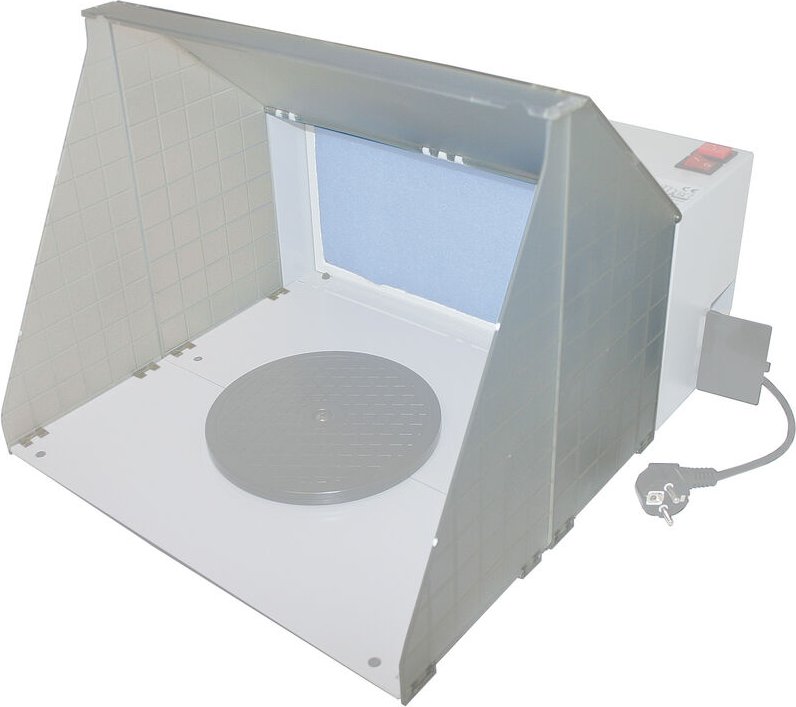 Wiltec Airbrush Ersatz Gehäuseteile für Farbnebel Absauganlage, zur Absaugung von Farbe Farbnebel Sprühnebel, Zubehör