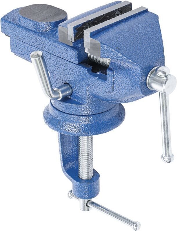 360° drehbarer Tischschraubstock mit Schnellspannamboss und Spannklaue